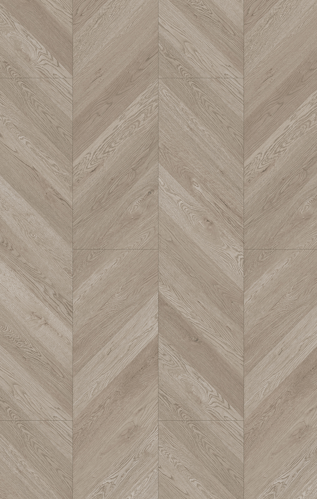 A grey brown Herringbone flooring